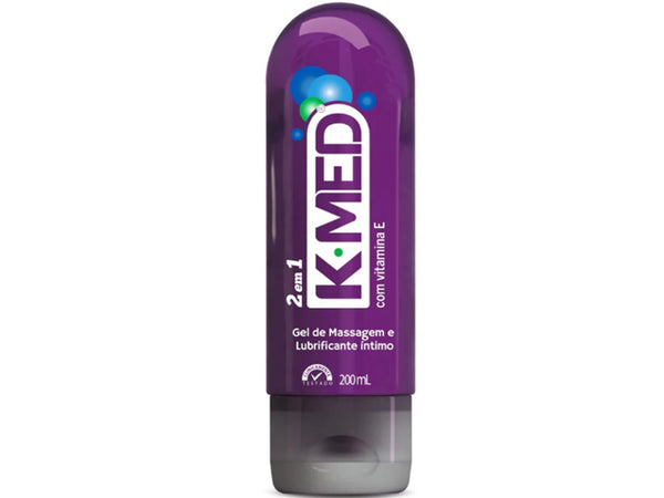 K-Med 2 em 1 Gel lubrificante Íntimo 200g - Kmed