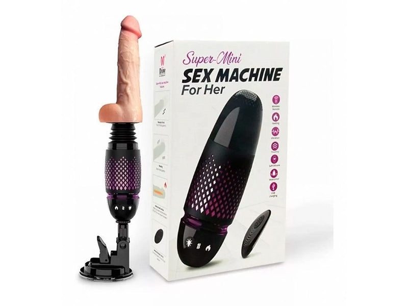 Máquina do Sexo - Black Whirlwind (7 modos vai e vem, 7 modos de vibração e aquecimento) - Importado