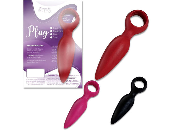Plug Cônico 10,5 x 2cm em TPE Atóxico - Diversão ao Cubo