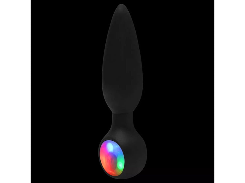 Plug Cônico com Led Pisca Pisca 10,5 x 2cm em TPE Atóxico - Diversão ao Cubo