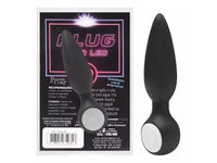 Plug Cônico com Led Pisca Pisca 10,5 x 2cm em TPE Atóxico - Diversão ao Cubo