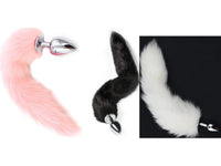 Plug de Metal Rabo de Raposa 40cm - Tamanho P - Importado