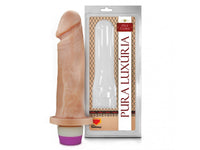 Prótese 18 x 4,4 cm - Vibrador Interno - Pele clara - Pura Luxúria