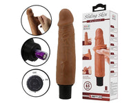 Prótese Realística - Dupla Camada com Vibrador à Pilha 21,0 X 4,0 cm - Importado