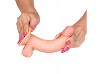 Prótese Realística Dupla Camada 19,4x4,2cm com Escroto - Importado