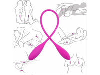 Vibrador Duplo para Casais Recarregável com 07 Vibrações Snaky - Importado