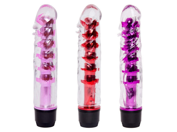 Vibrador Translúcido à Prova d'água 15cm - Importado