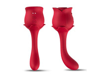 Vibrador de Ponto G e Estimulador Sucção - Formato de Rosa - Importado