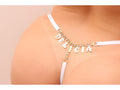Calcinha Bumbum Strass Branco - Tallyta Moda Apimentada