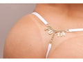 Calcinha Bumbum Strass Branco - Tallyta Moda Apimentada